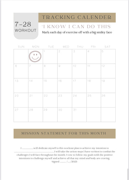 The 4 Weeks Motivation & Guided Mindset Journal